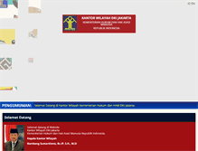 Tablet Screenshot of jakarta.kemenkumham.go.id