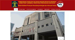 Desktop Screenshot of ditjenpp.kemenkumham.go.id