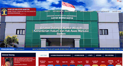 Desktop Screenshot of banten.kemenkumham.go.id